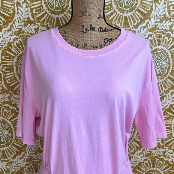 NWT XiRENA Emme Short Sleeve Tie Waist Mini T-Shirt Dress in Primrose size M - Picture 8 of 14